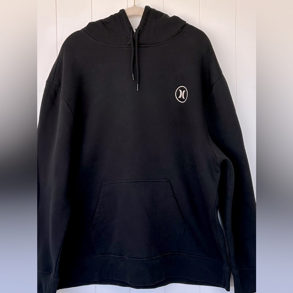 Hurley Brand Men’s Pullover‎ Hoodie Black Size XXL